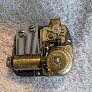Vintage Sankyo Japan 18-Note Music Box Movement - Mystery Tune - Original Key